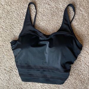 Athleta black/mesh 36D/DD swim top